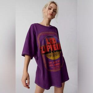 Urban Outfitters Led Zeppelin Oversized T-Shirt Dress
